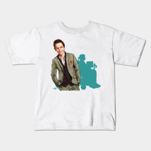 Eddie Redmayne - An illustration by Paul Cemmick Kids T-Shirt